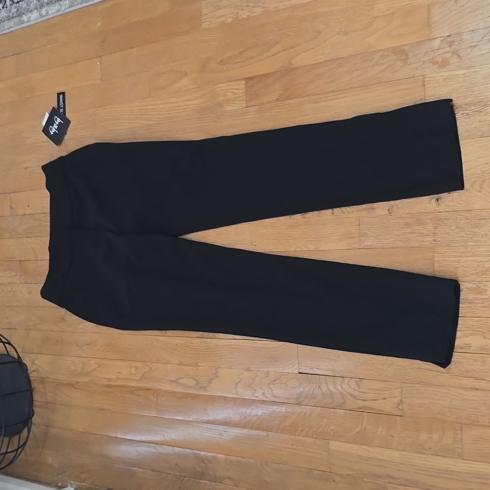 BY & BY BRAND WOMENS JUNIOR  BLACK WAIST SLIMMING DRESS PANTS SIZE 0